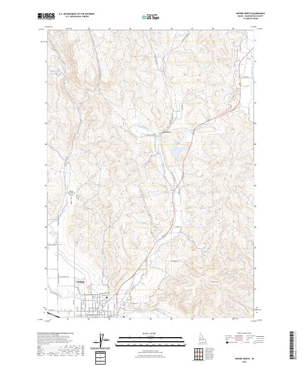USGS Topographic Map – Weiser North