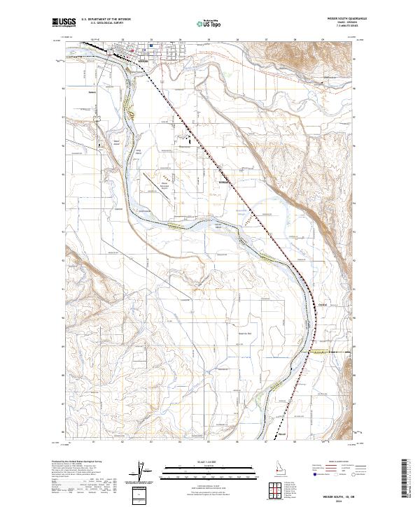 USGS Topographic Map – Weiser South