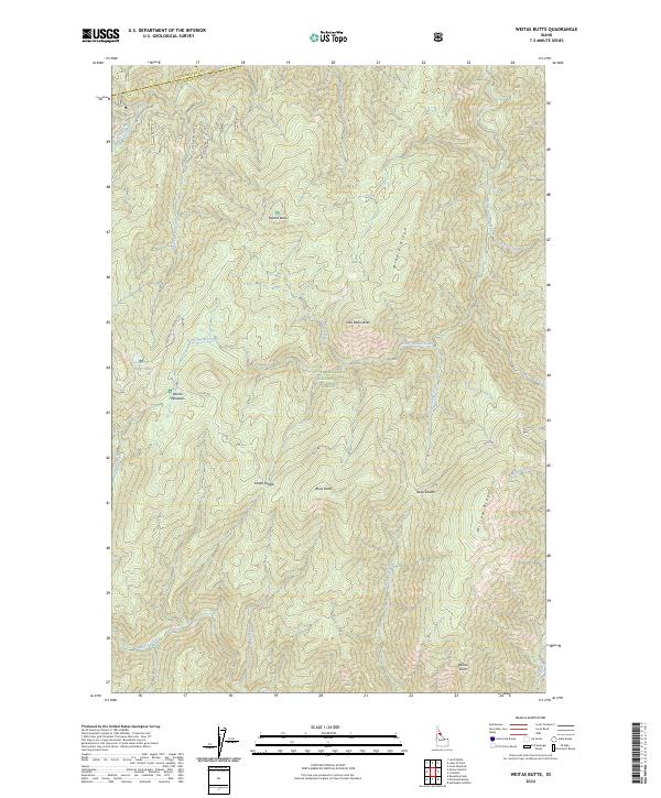 USGS Topographic Map – Weitas Butte