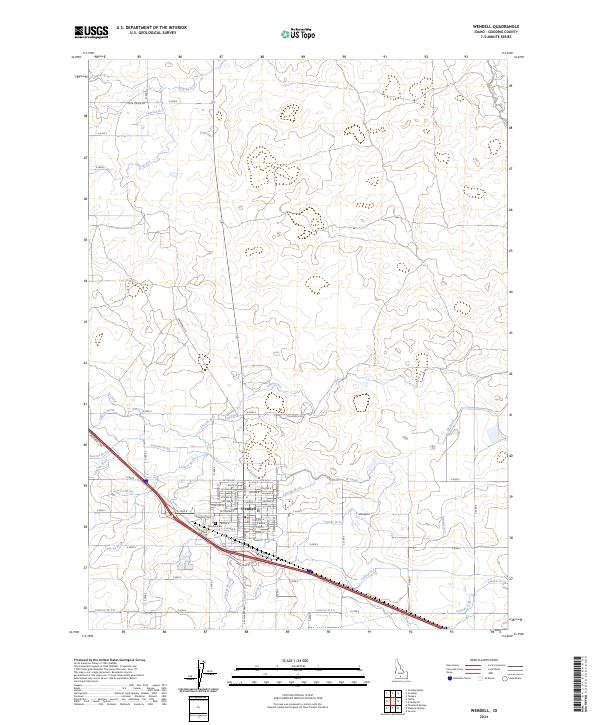USGS Topographic Map – Wendell