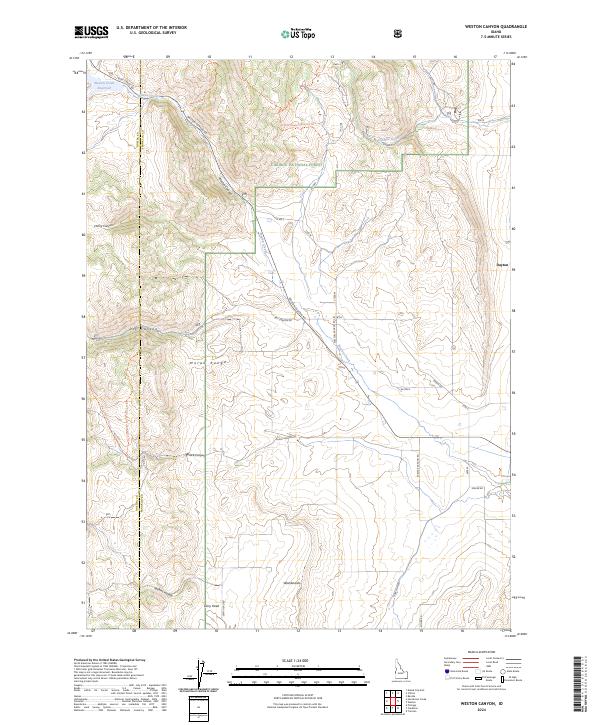 USGS Topographic Map – Weston Canyon