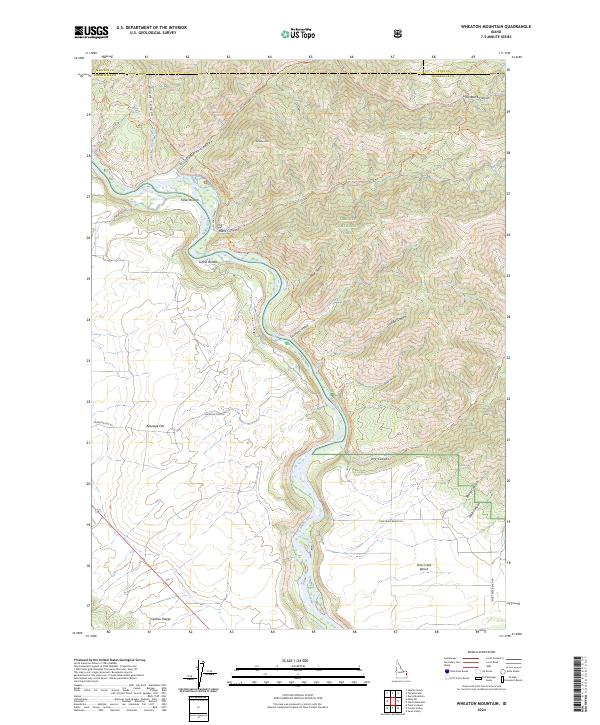 USGS Topographic Map – Wheaton Mountain
