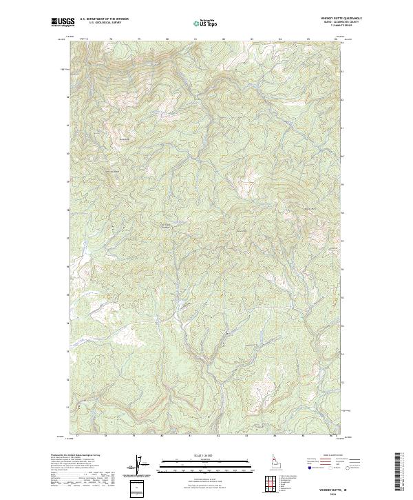 USGS Topographic Map – Whiskey Butte