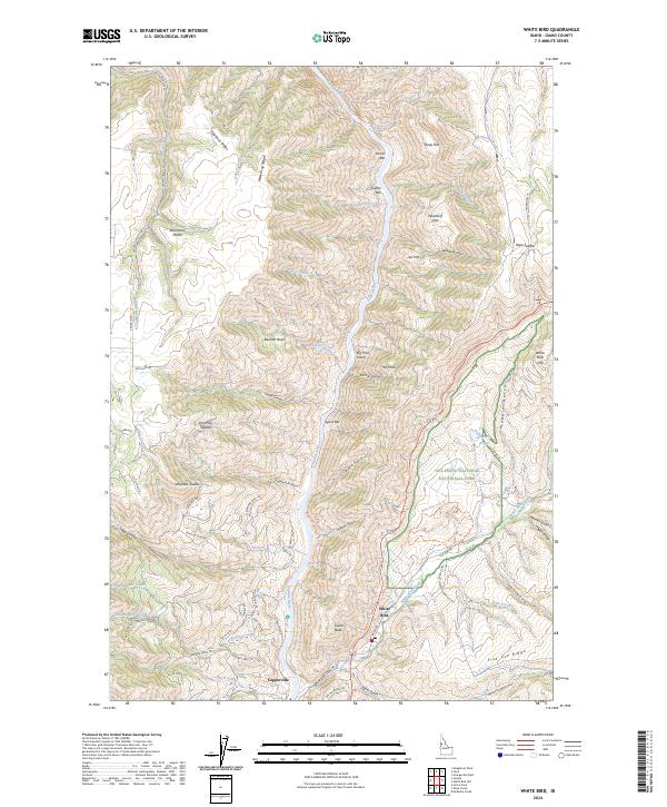 USGS Topographic Map – White Bird