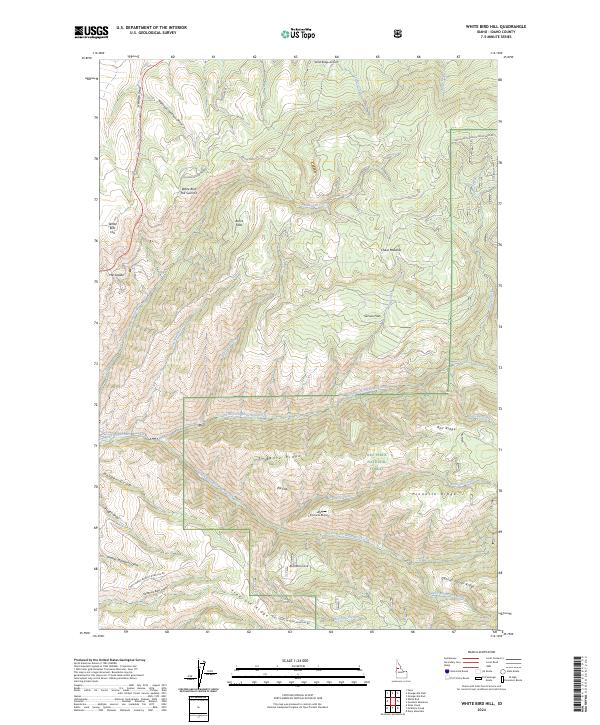 USGS Topographic Map – White Bird Hill