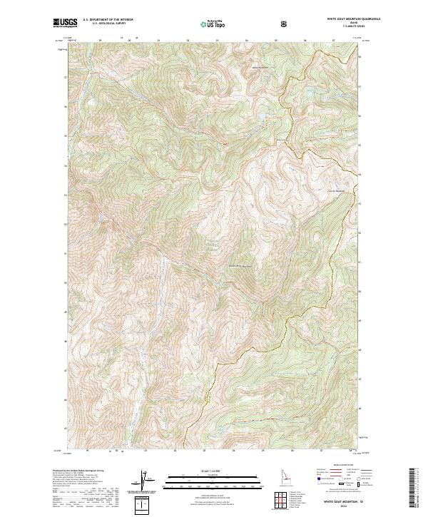 USGS Topographic Map – White Goat Mountain