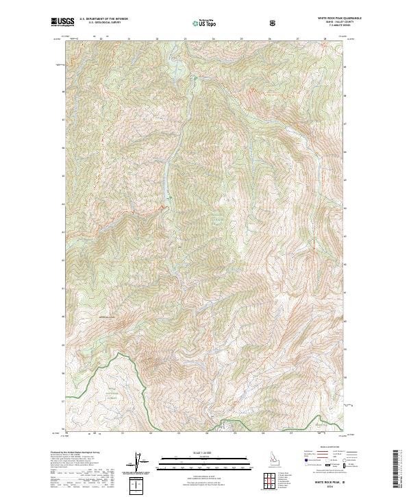 USGS Topographic Map – White Rock Peak