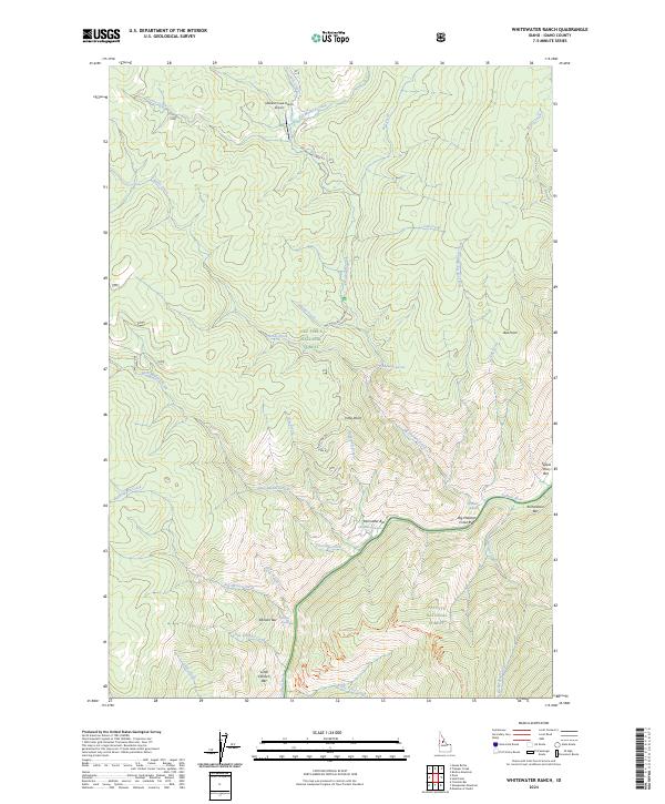 USGS Topographic Map – Whitewater Ranch