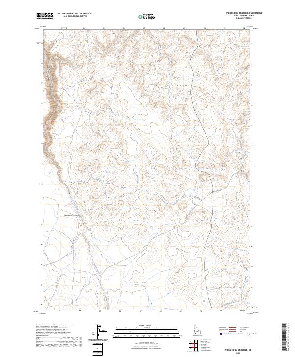 USGS Topographic Map – Wickahoney Crossing