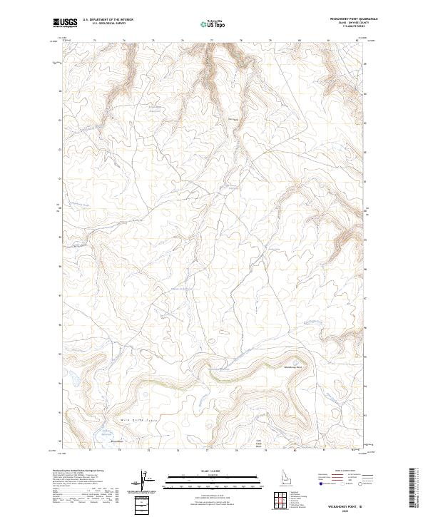 USGS Topographic Map – Wickahoney Point