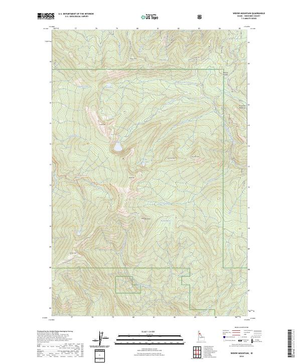 USGS Topographic Map – Widow Mountain