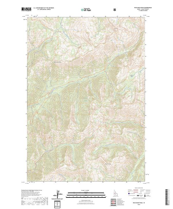 USGS Topographic Map – Wild Buck Peak