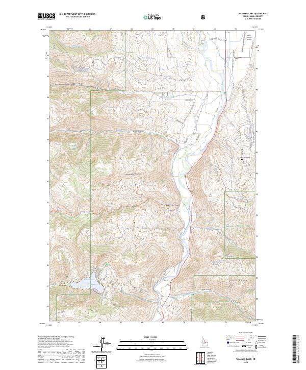 USGS Topographic Map – Williams Lake