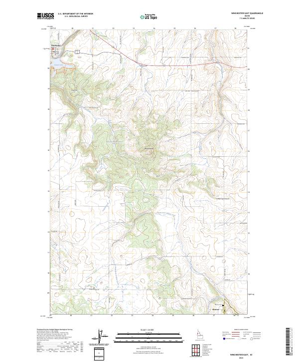 USGS Topographic Map – Winchester East