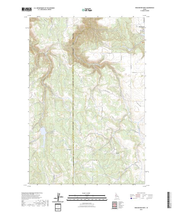 USGS Topographic Map – Winchester West
