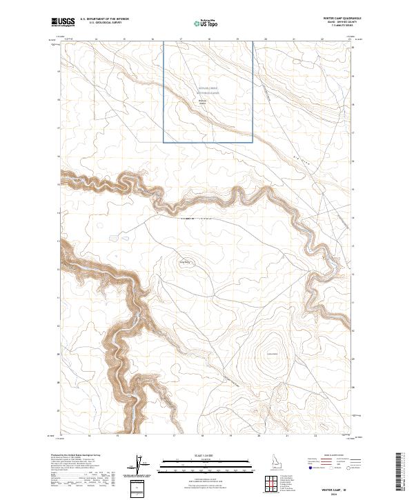 USGS Topographic Map – Winter Camp