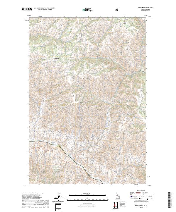 USGS Topographic Map – Wolf Creek