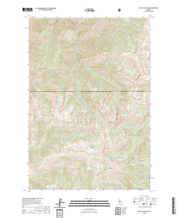 USGS Topographic Map – Wolf Fang Peak