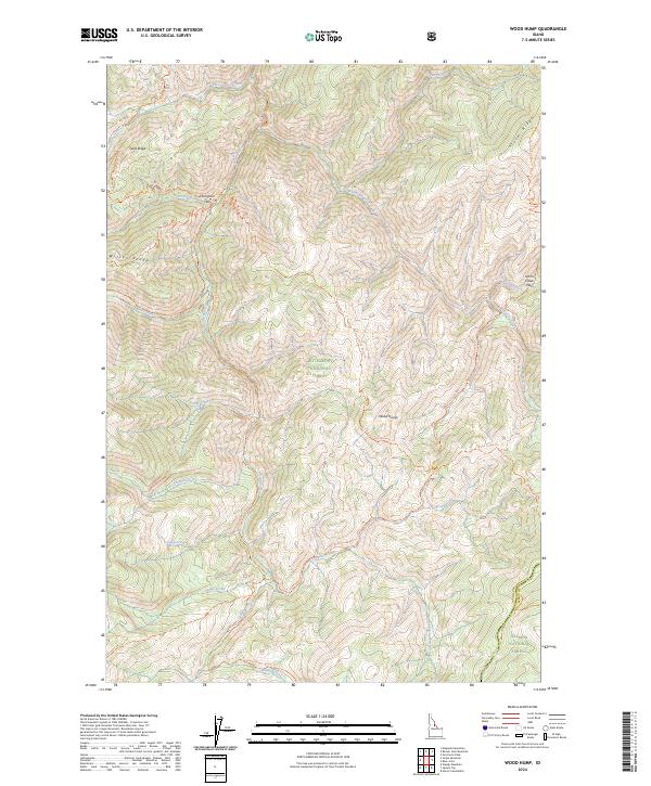 USGS Topographic Map – Wood Hump