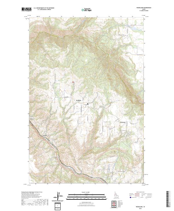 USGS Topographic Map – Woodland