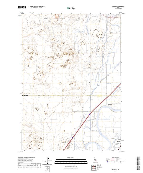 USGS Topographic Map – Woodville