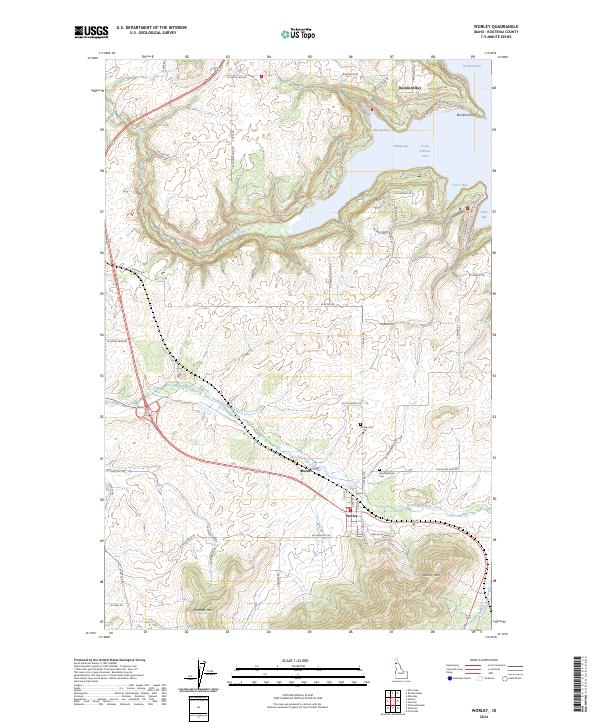 USGS Topographic Map – Worley