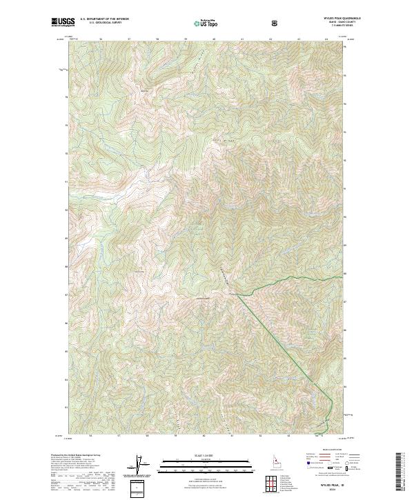 USGS Topographic Map – Wylies Peak
