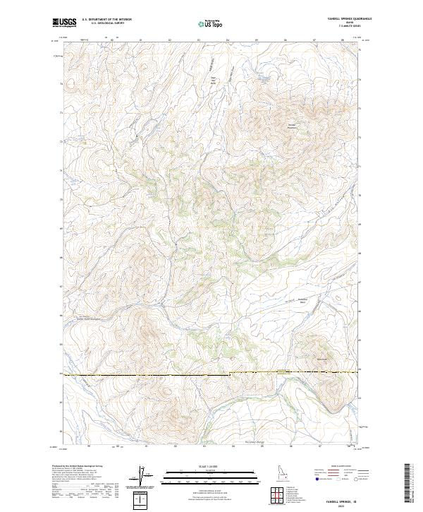 USGS Topographic Map – Yandell Springs