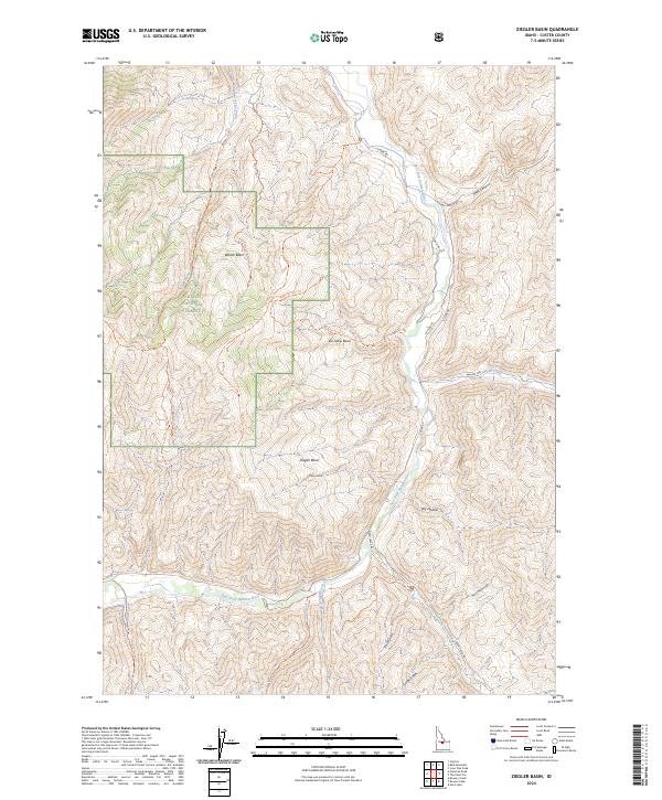 USGS Topographic Map – Ziegler Basin