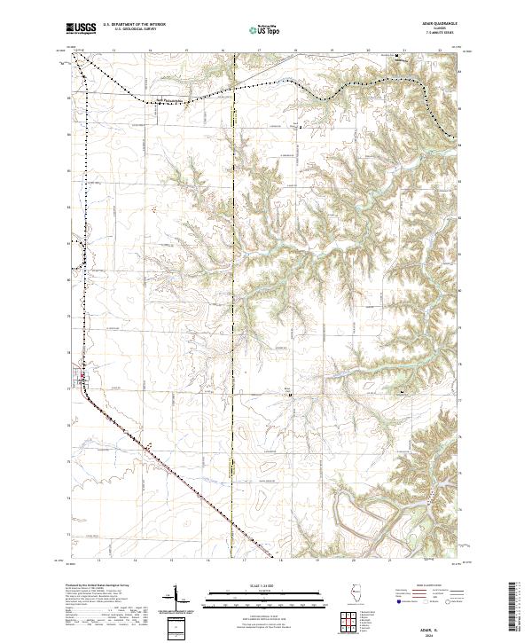 USGS Topographic Map – Adair