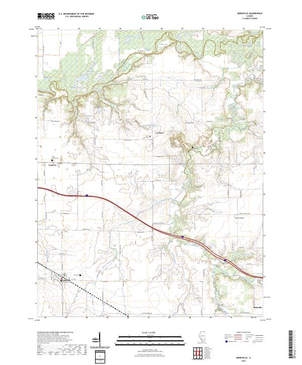 USGS Topographic Map – Addieville