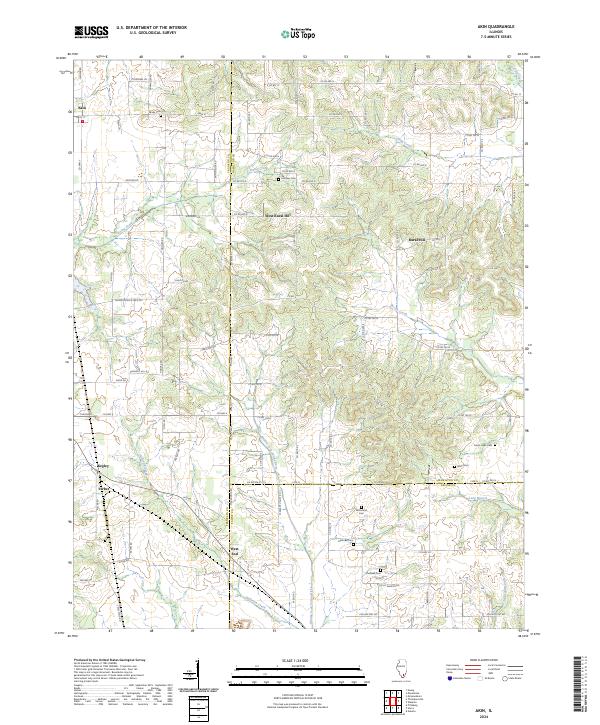 USGS Topographic Map – Akin