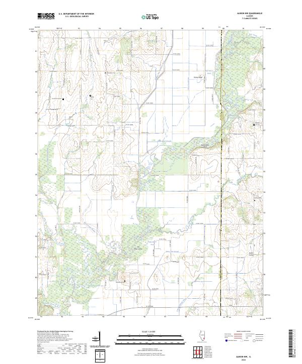 USGS Topographic Map – Albion NW
