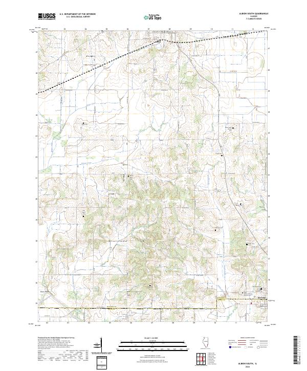 USGS Topographic Map – Albion South