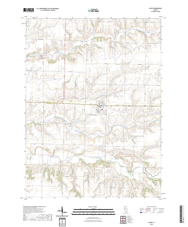 USGS Topographic Map – Alexis
