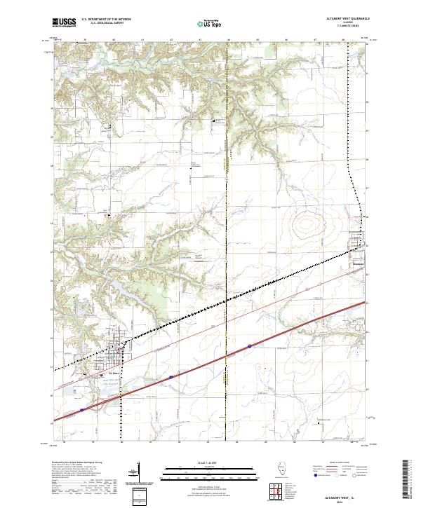 USGS Topographic Map – Altamont West