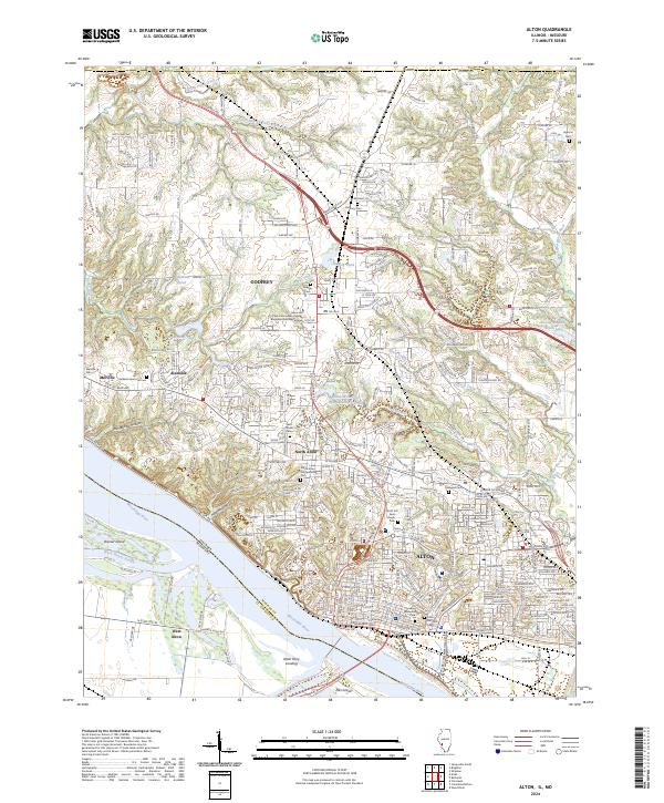 2024 Map of Alton, 2024 Print