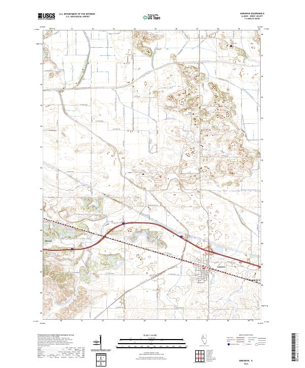USGS Topographic Map – Annawan