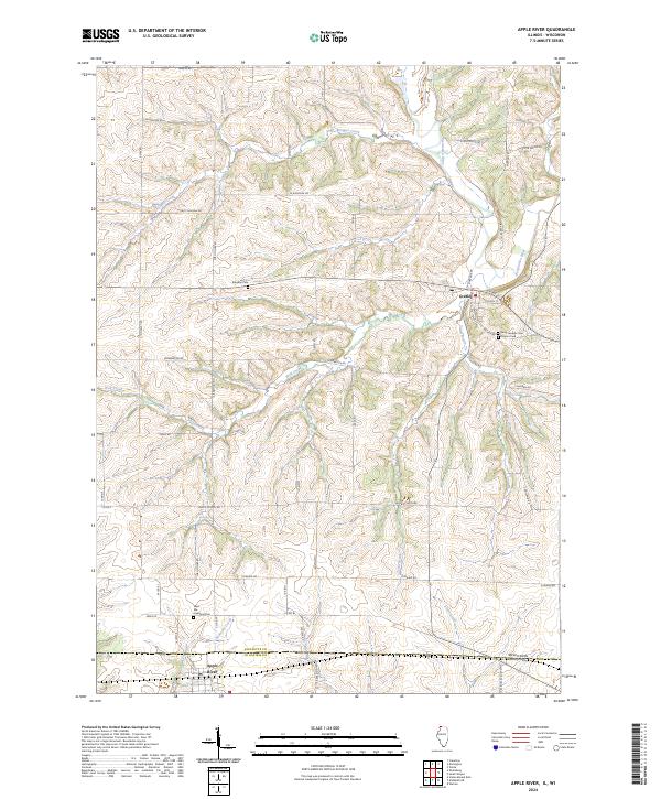 USGS Topographic Map – Apple River