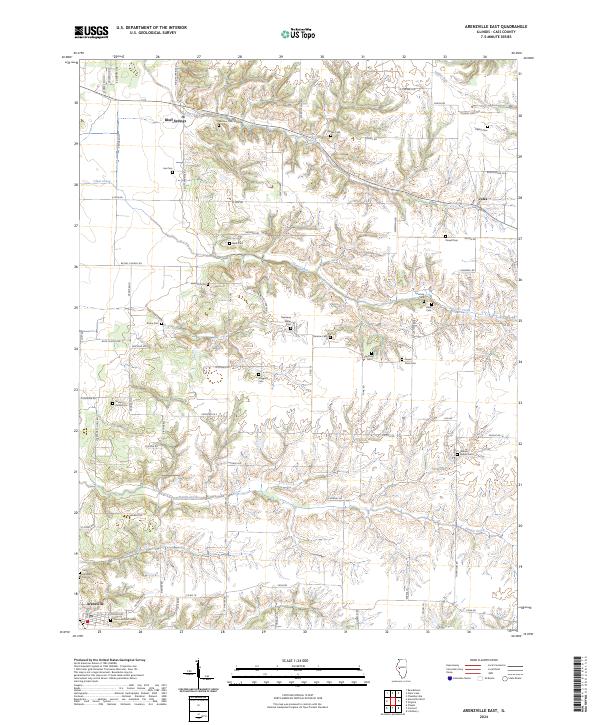 USGS Topographic Map – Arenzville East