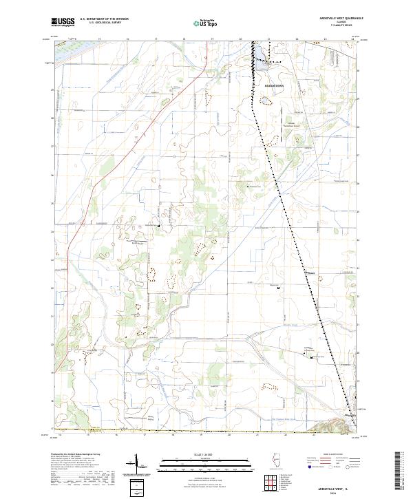 USGS Topographic Map – Arenzville West