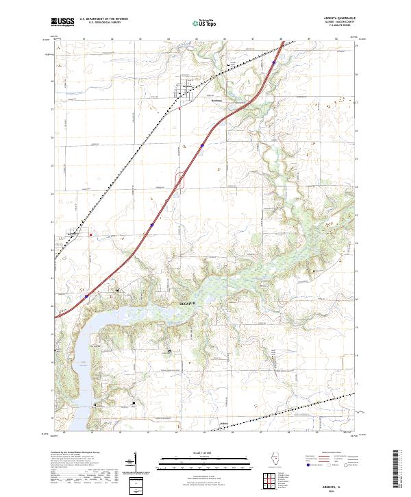 USGS Topographic Map – Argenta