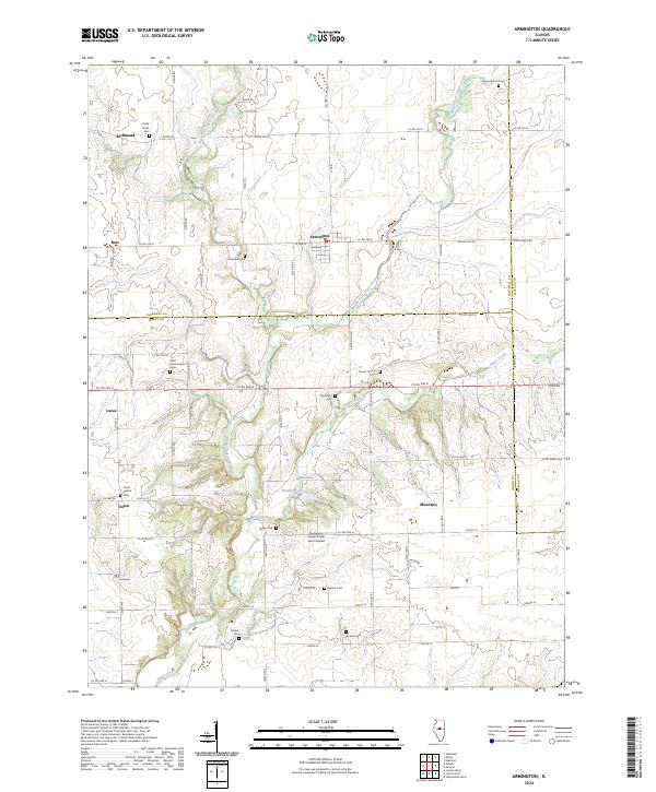 USGS Topographic Map – Armington