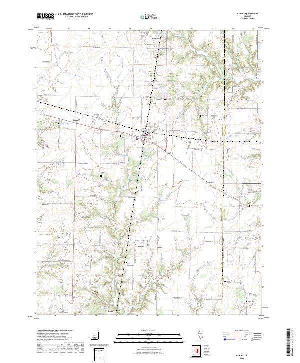 USGS Topographic Map – Ashley