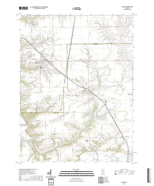 USGS Topographic Map – Athens