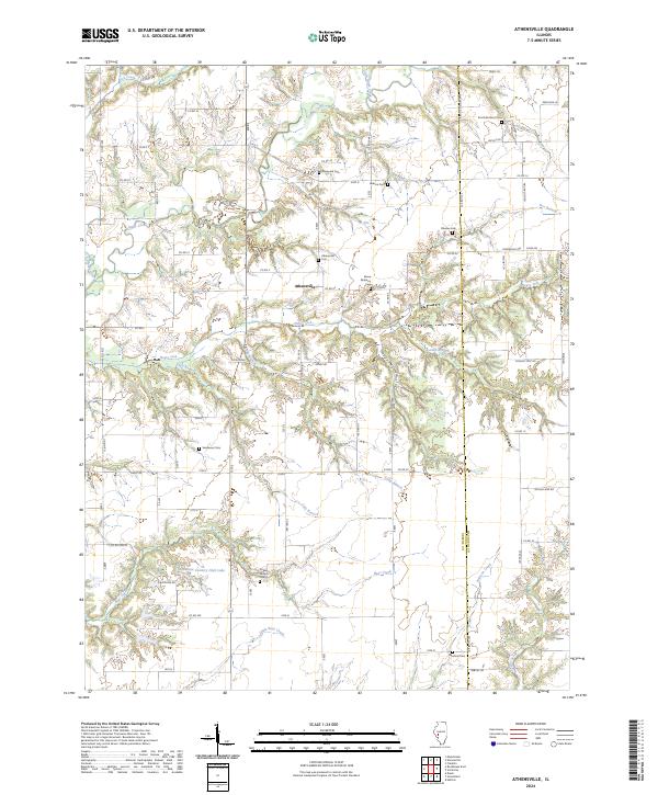 USGS Topographic Map – Athensville