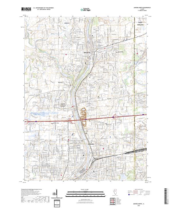 USGS Topographic Map – Aurora North