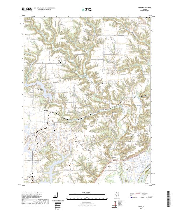 USGS Topographic Map – Banner