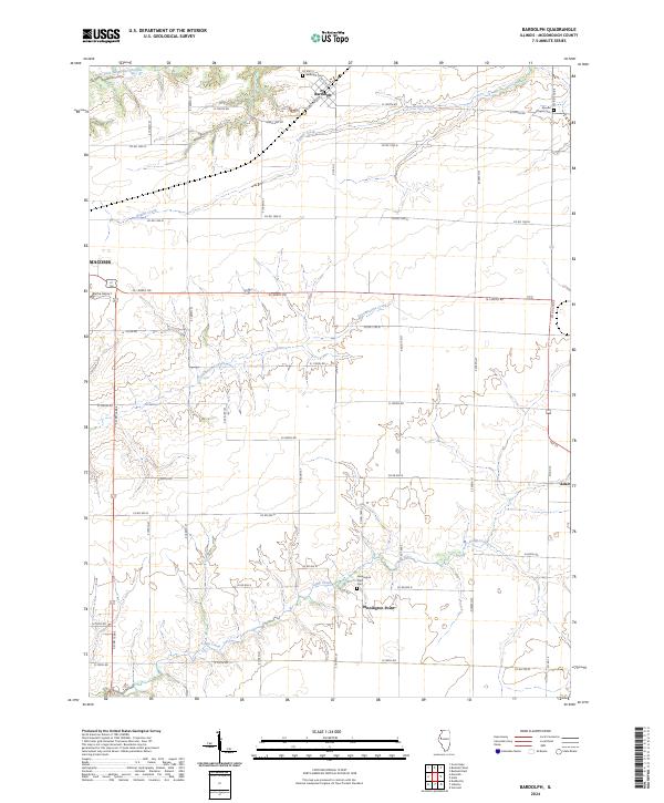 USGS Topographic Map – Bardolph