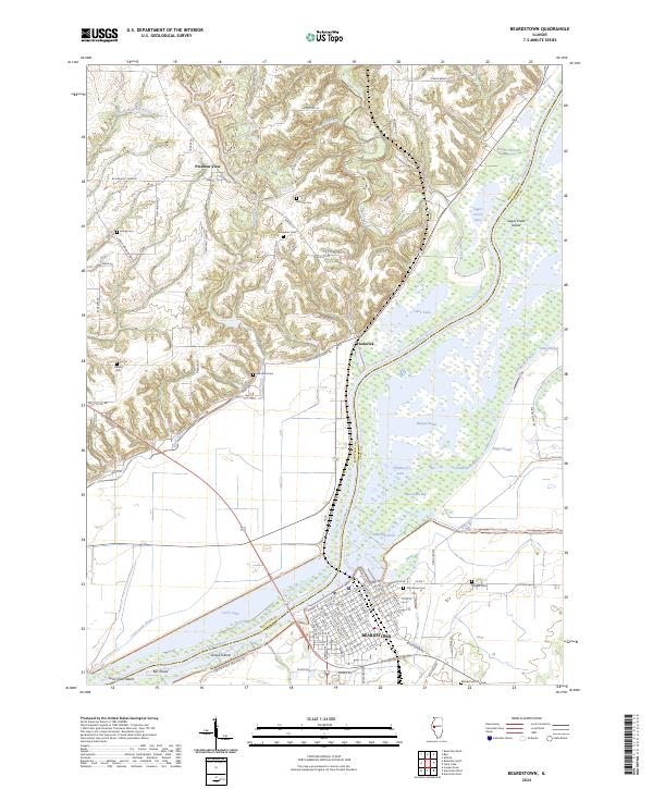 USGS Topographic Map – Beardstown